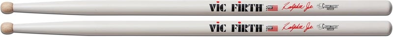 Vic Firth Corpsmaster® Signature Snare Drumsticks - Ralphie Hardimon Jr. - Wood Tip - White - Image 2